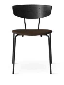Herman Dining Hallingd. – Svart/Mörkbrun Stol