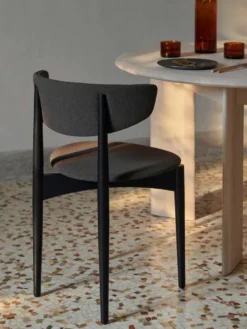 Herman Dining Wo Uph Grain – Svart Ash/Choklad Stol