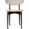 Herman Dining Wo Uph Soft Bouclé – Mörkbetsad bok/natur Stol