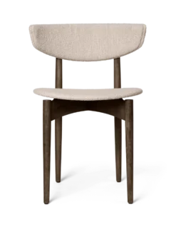 Herman Dining Wo Uph Soft Bouclé – Mörkbetsad bok/natur Stol