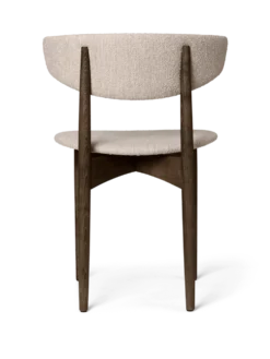 Herman Dining Wo Uph Soft Bouclé – Mörkbetsad bok/natur Stol