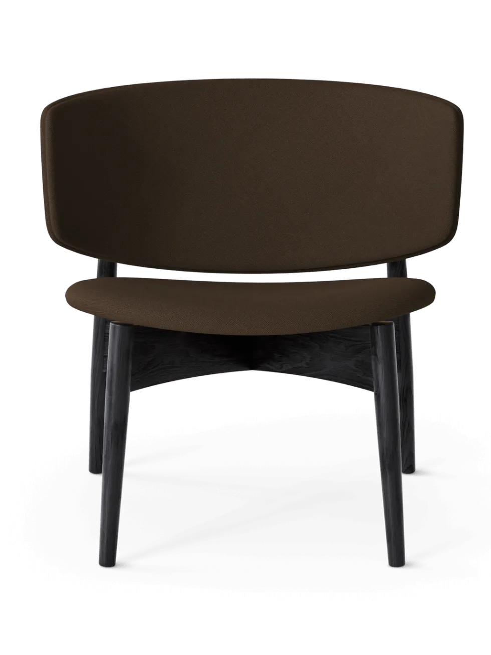 Herman Lounge Wo Grain – Svart/choklad Stol