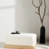 Ivy Ottoman 70 x 45 x 100 White