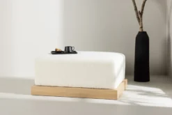 Ivy Ottoman 70 x 45 x 100 White