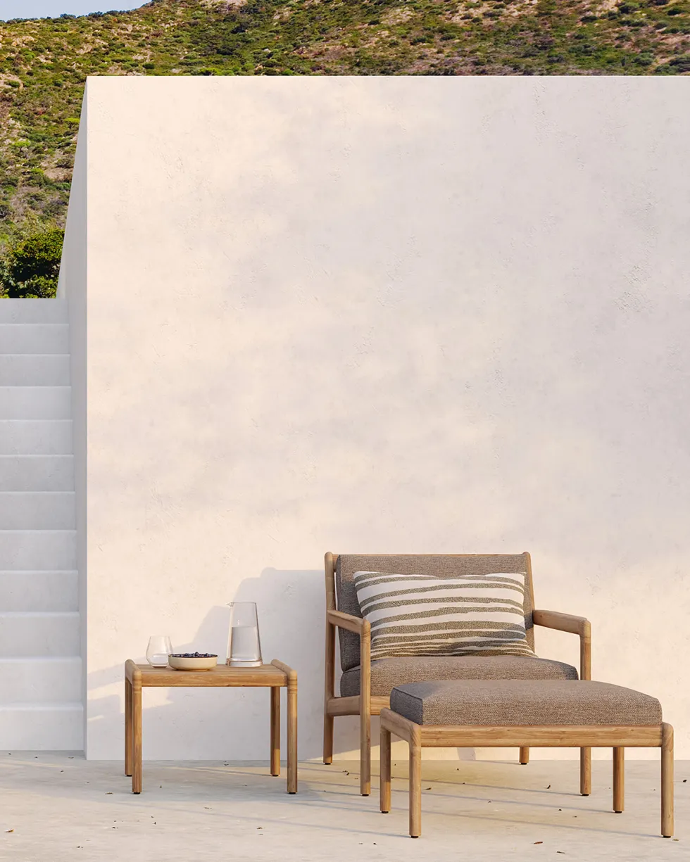 Jack fotpall outdoor teak