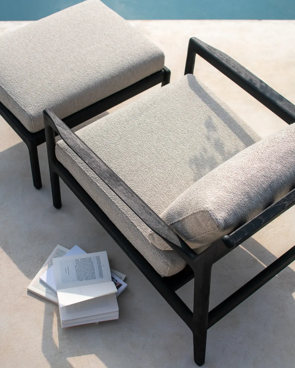 Jack loungefåtölj outdoor teak black