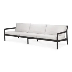 Jack 3-sits outdoor svart teak