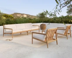 Jack 2-sits outdoor teak black