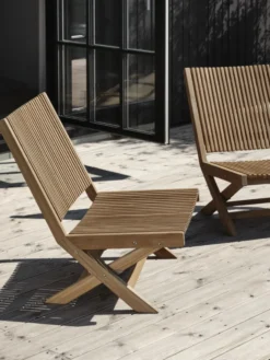 Julita teak loungefåtölj