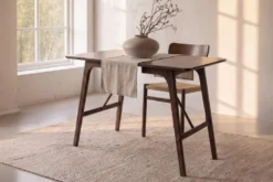 Kaseidon Rektangulära Matbord 120×80 Mörkbrun