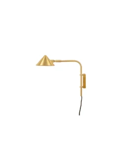 Kelly Short – Vägglampa Gold med dimmer