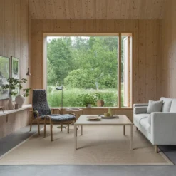 Lamino fåtölj ek vitpigmenterad