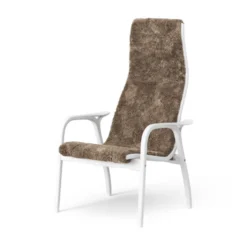 Lamino fåtölj vitlaserad bok