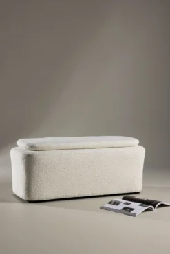 Laurel Ottoman 110 x 51 x 46,5 White