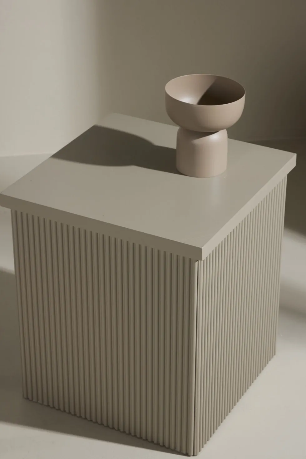 Lenox Sidobord 40×40 Beige