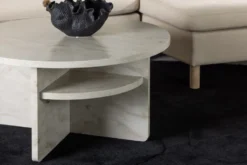 Ålesund Soffbord ⌀85 Beige
