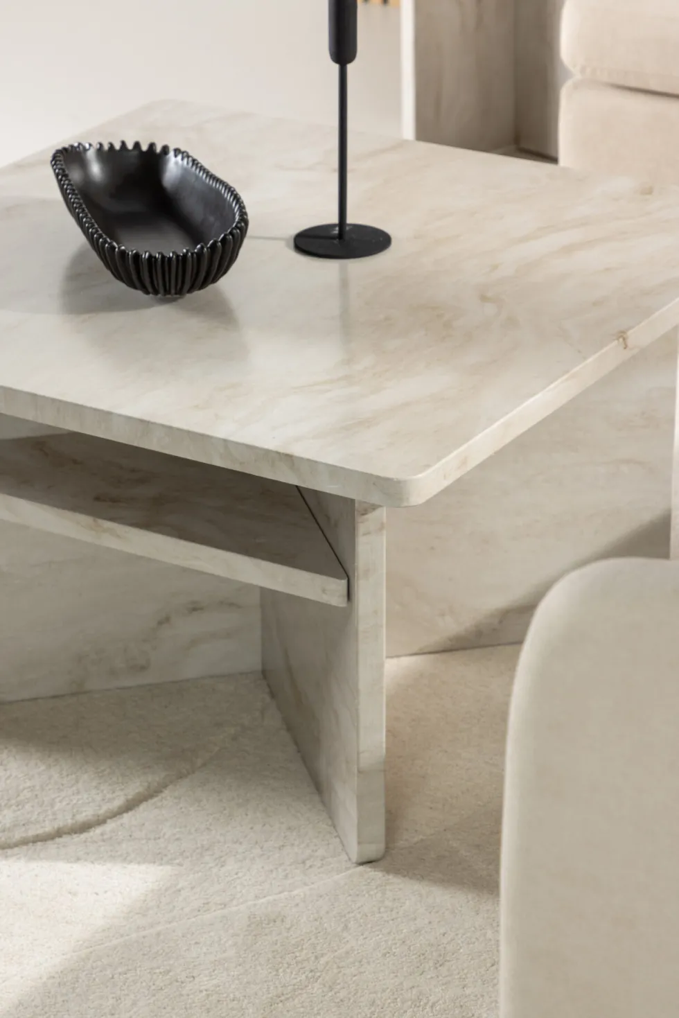 Ålesund Soffbord 75 x 75 Beige