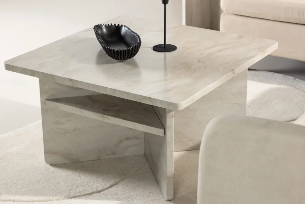Ålesund Soffbord 75 x 75 Beige