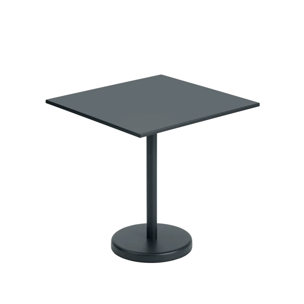 Linear Steel Café Bord 70 x 70 x 73 cm