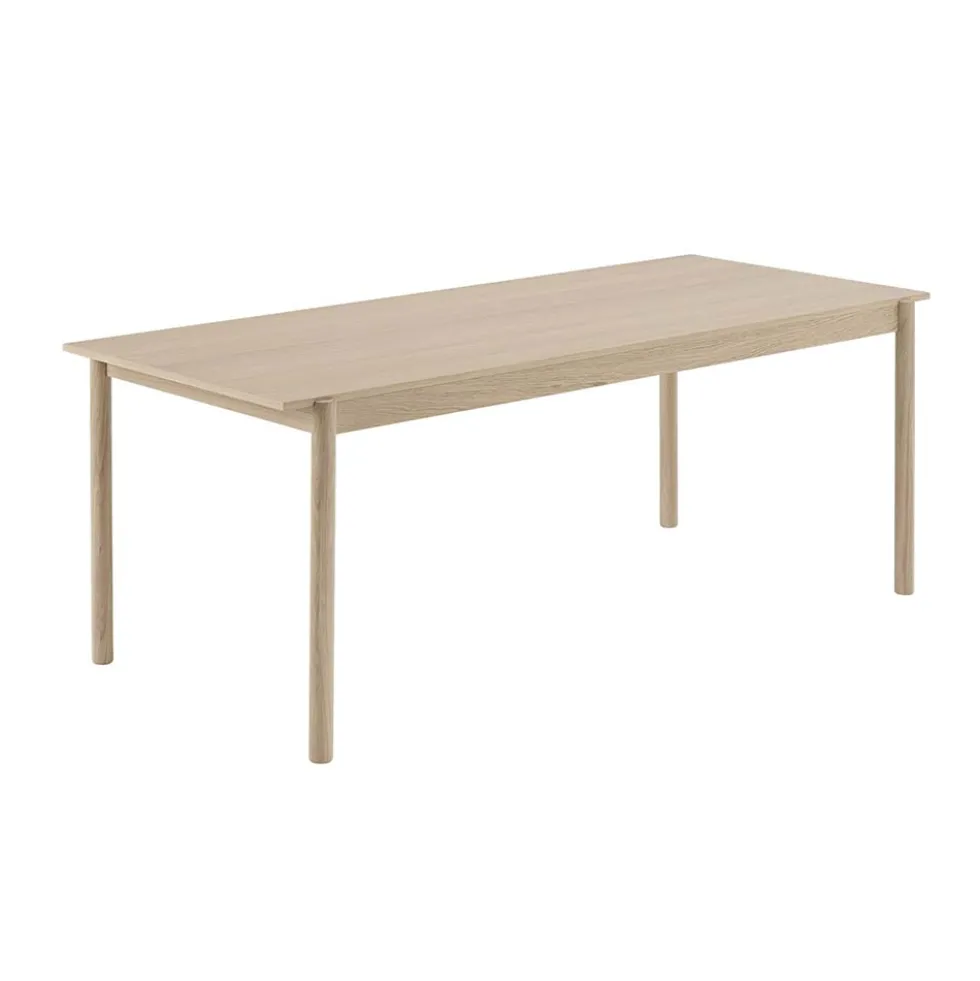 Linear wood matbord 260