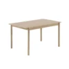 Linear wood matbord 140