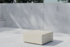 Lissabon Sidobord 80 x 80 x 35 Beige