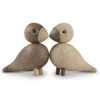 Lovebirds Träfigur