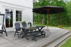 Lyxparasoll Hillerstorp Trä 335 cm