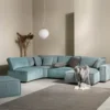 Maksi 3-sits soffa + pall