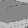 Möbelskydd Matgrupp Hillerstorp Allround Grå 105 x 140 x 90 cm