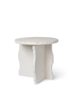 Mineral Skulpturbord – Bianco Curia