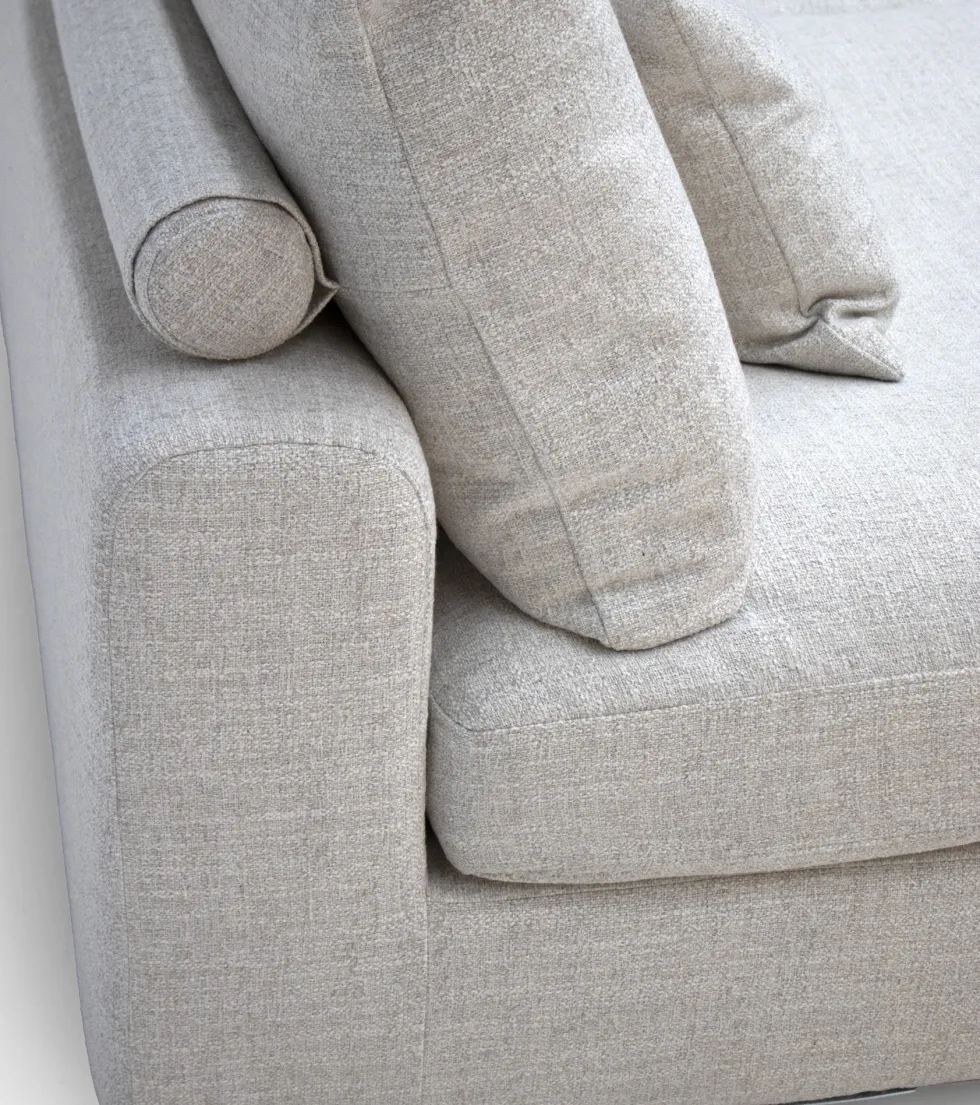 Monti Soffa 1,5-sits u armstöd – Pleat Beige | Modul & solitär