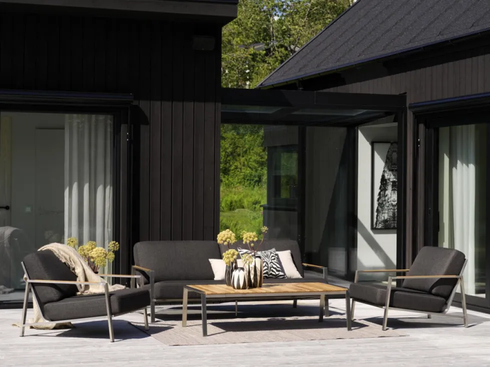 Naos rostfri 2,5-sits soffa