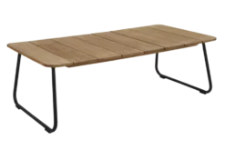 Nolli soffbord Svart/teak 140 x 70 cm