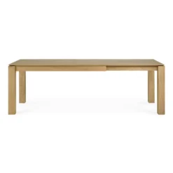 Oak Slice dining table extendable