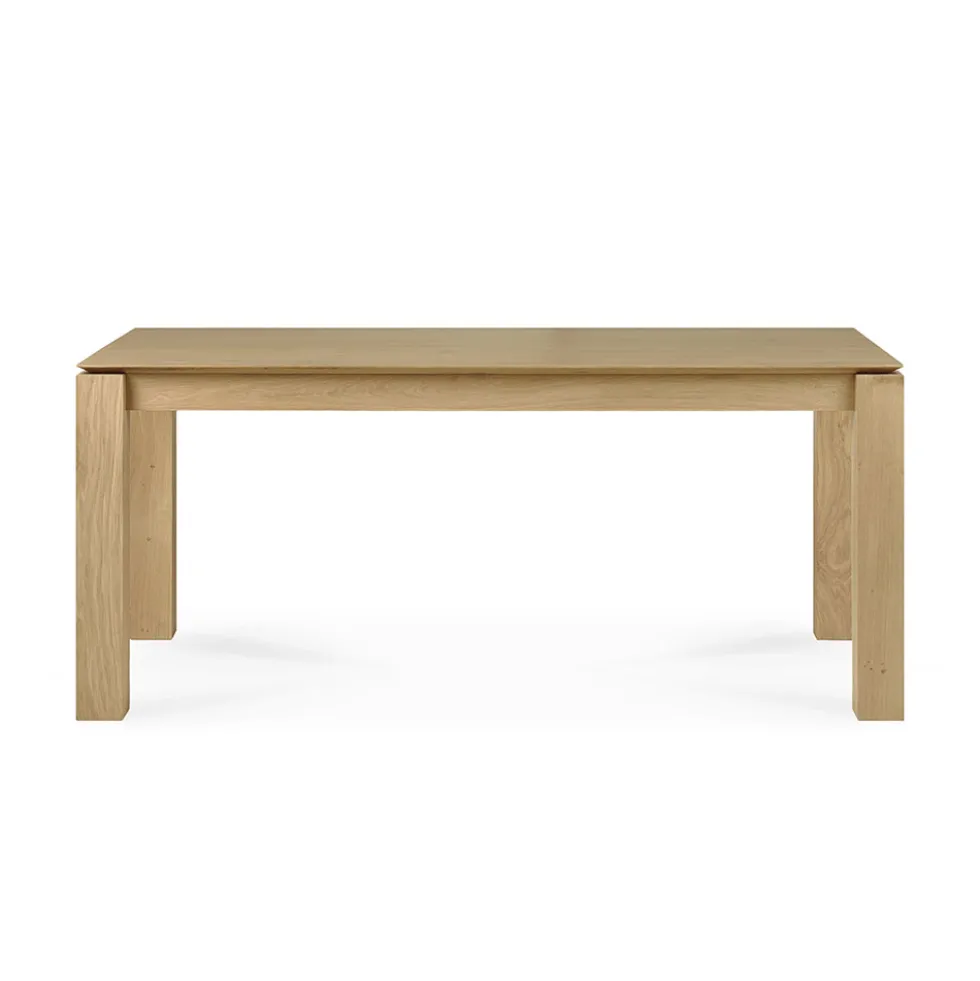 Oak Slice dining table extendable