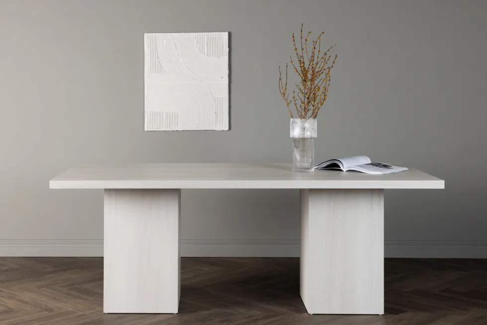 Olga Rektangulära Matbord 200 x 90 White