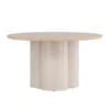 Olivia Soffbord ⌀80 Whitewash