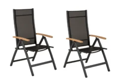 Panama Positionsstolar Black