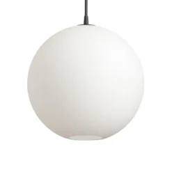 Pendel Capo Ø40 svartstruktur/opal glas