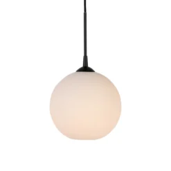 Pendel Capo Ø25 svartstruktur/opal glas