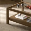 2000 Plus Soffbord Rektangulär Burned Walnut