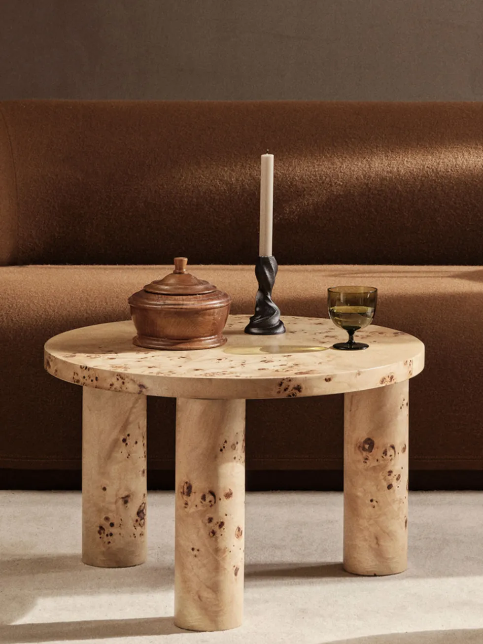 Post Soffbord – Litet – Poplar Burl Faner