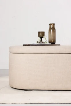 Potenza Ottoman 130 x 47 x 50 Offwhite