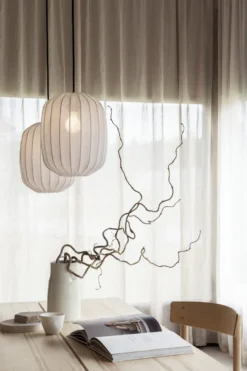 Prisma – Taklampa i linne, 25/35/45 cm