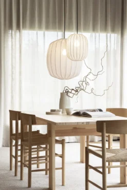 Prisma – Taklampa i linne, 25/35/45 cm