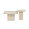 Qvart Soffbord 50 x 50 Beige + Soffbord 80 x 80 Beige