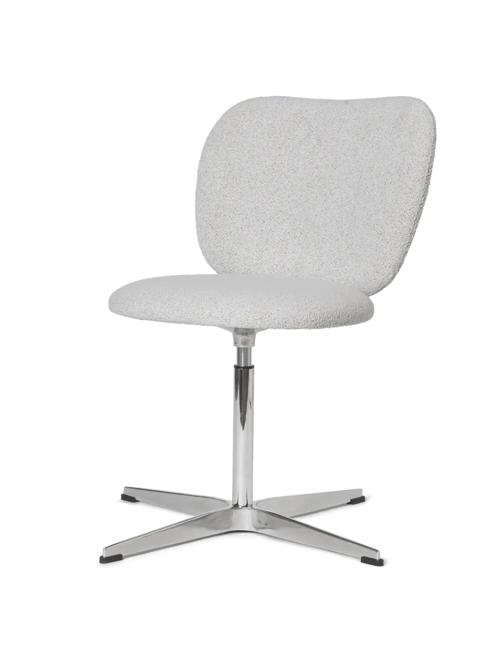 Rico Chair Swivel Soft Bouclé – Benvit/Sand Kontorstol