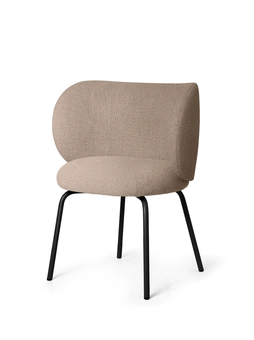 Rico Dining Black Bouclé Stol