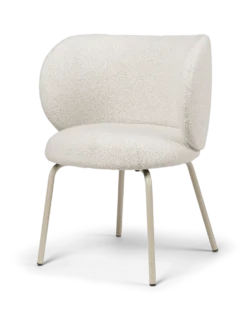 Rico Dining Cash Soft Bouclé – Benvit/Sand Stol
